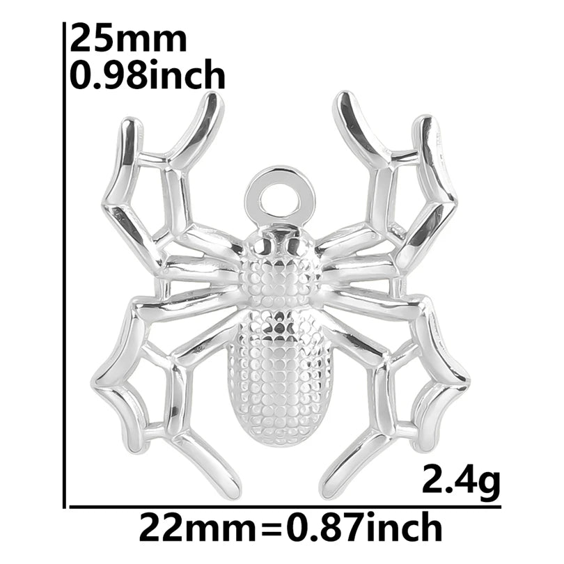 10PCS Ancient Egyptian Scarab Beetle Pendants Charms Stainless Steel Dragonfly Butterfly Pendant for Jewelry Making DIY Necklace