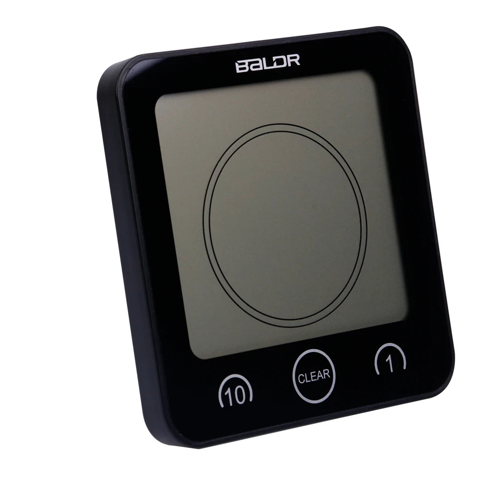 Waterproof Bathroom Wall Clock Digital Shower Clock Timer with Touch Screen, Temperature, Hanging Hole Stand for Kids & Adults