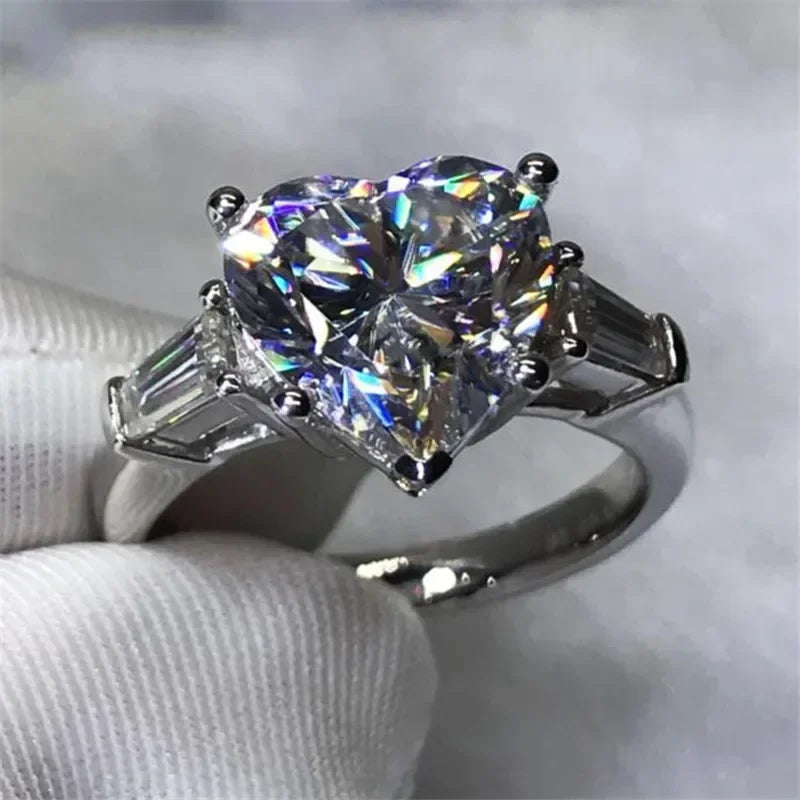Luxury Oval 8ct Lab Diamond Ring 925 sterling silver Jewelry Engagement Wedding band Rings for Women Men Party accessory
