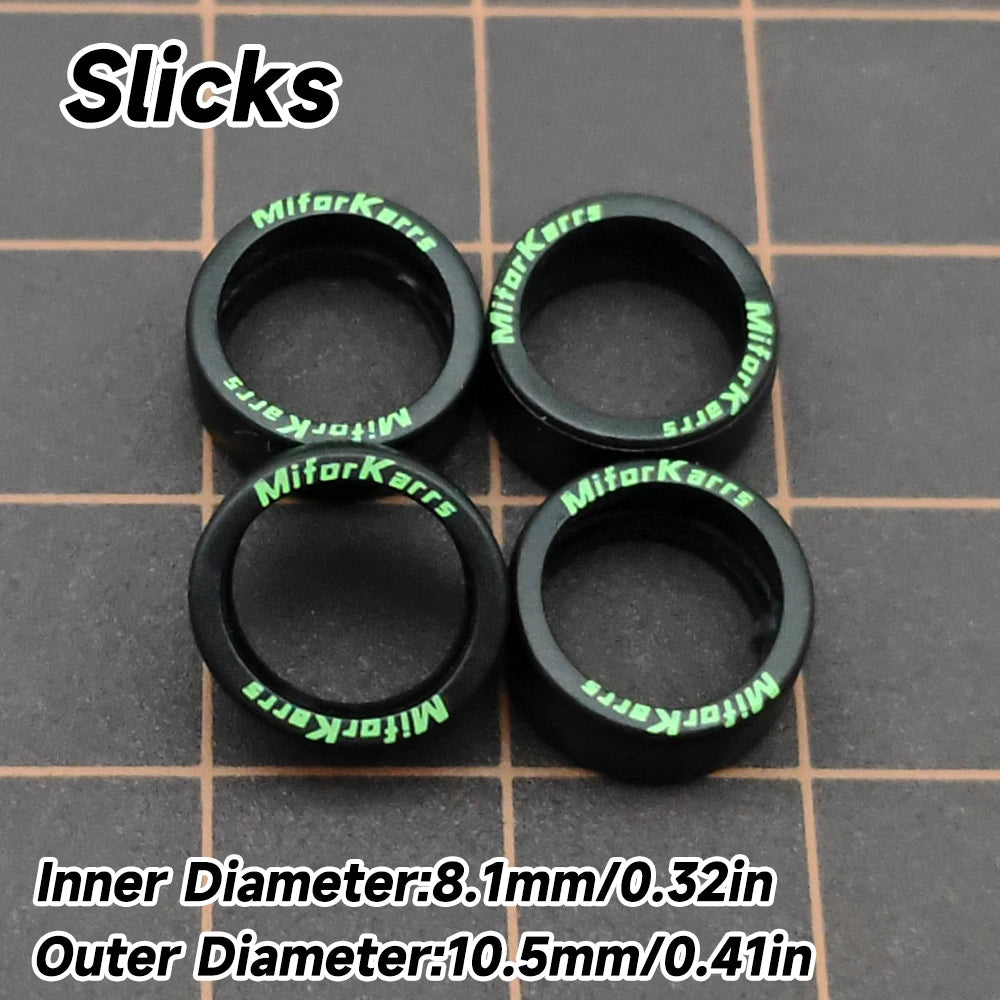 Kicarmod 1/64 Model Car ABS Wheels with Rubber Tire Brake Disc Metal Rims Diameter 10mm Refitting Parts For Model Car