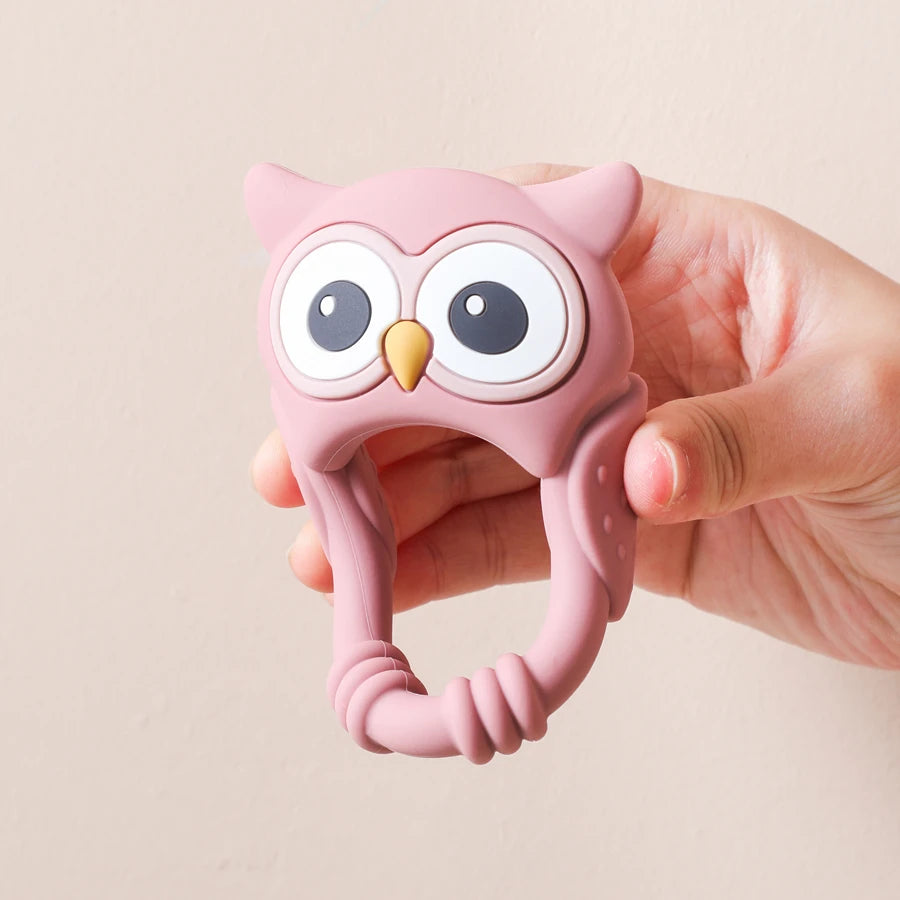 1PC Baby Silicone Teether Toys Food Grade Silicone Teething Animal Dental Teething Goods for Newborn Soothing Nursing Toys