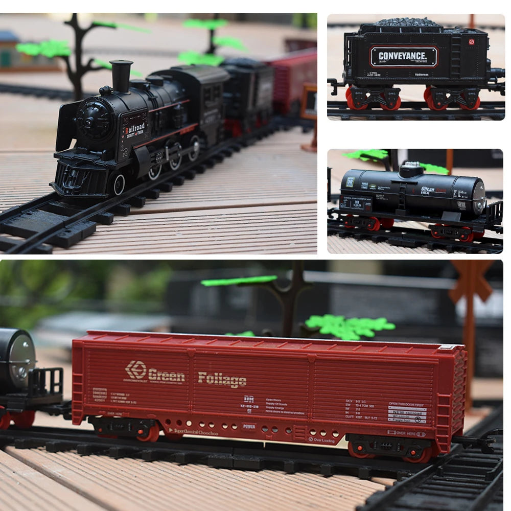 3cm Width wheel Train Track Cargo Car Carriage Wagon Model Guage Accessories DIY Toy Classic Electric Trains Rail King Trian Set