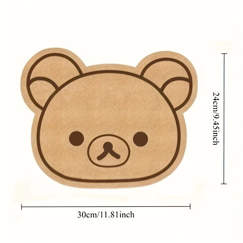 1pc Cute Bear Pin Board - Wall Mounted Bulletin Board, 0.5 Inch Thick Cloud Rubber Display Board for Office, Kids Room, Home