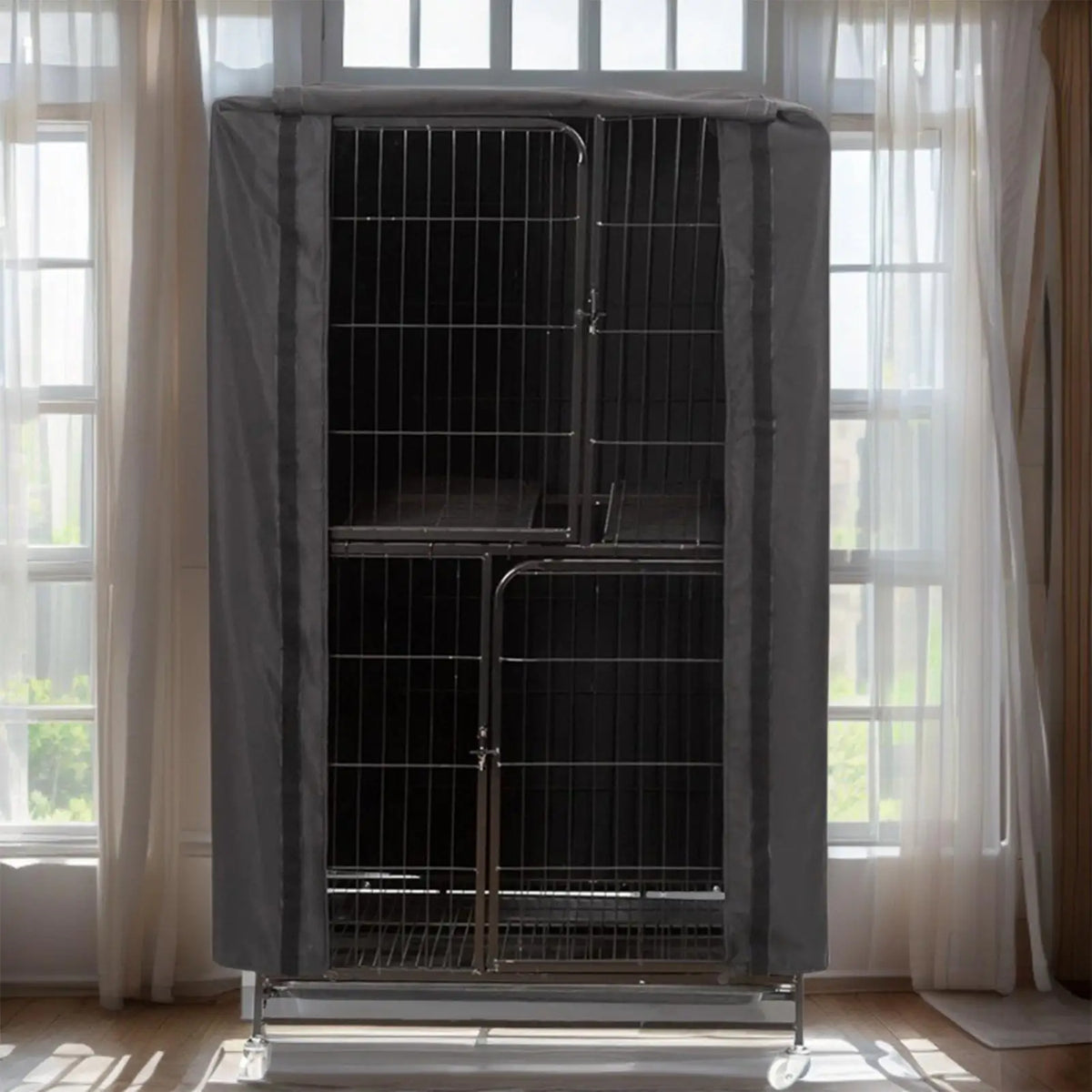 Breathable Blackout Bird Cage Cover Washable Waterproof Cover  Nighttime Cage Cover for Sleep, Parrot Cockatiel Parakeet