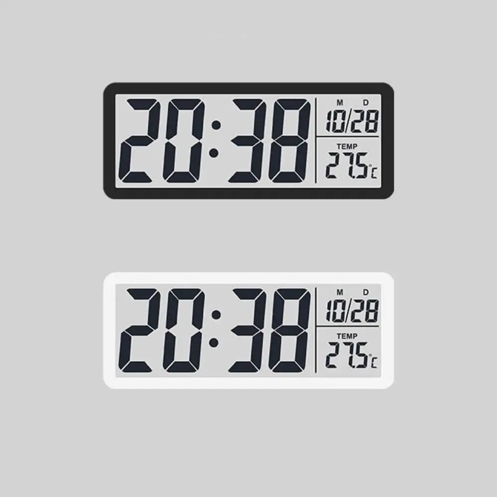 New Wall-mounted Electronic Wall Clock Multi-functional Temperature Digital LED Clocks 12/24H Voice Control Display Table Clock