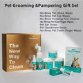 Pet Cleaning Glove Wipes Gift Set, Multi-Functional Disposable Wipes for Cats & Dogs, Tear Stain, Teeth & Body Care, Rinse-Free