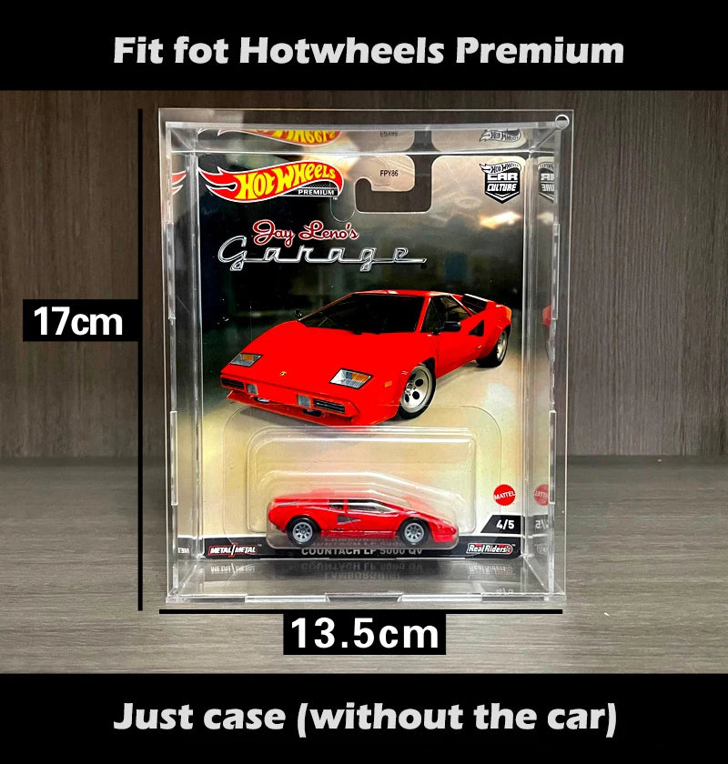 1/64 Model Cars Acrylic Display Case Fit for Mini Size MiniGT Tomica Required Assembly Proof Box Cabinet Toy Vehicles