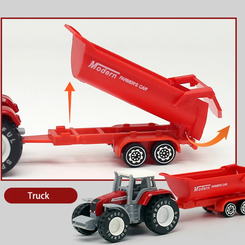 1 pcs Mini Farm Vehicles Diecast Inertia Car Toys Model Engineering Sprinkler Car Model Tractor Engineering Model for Kids Gift