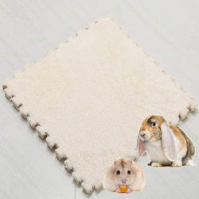 4-20Pcs Washable Guinea Pig Rabbit Cage Mat Waterproof Hamster Bedding Mat Cage Pee Pad Small Animal Rabbit Mouse Reusable Mat