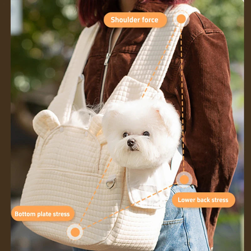 2026 New Portable Pet Backpack Small Outdoor Chest Bag Convenient For Cats Dogs To Travel Outdoors Breathable Soft Comfortable