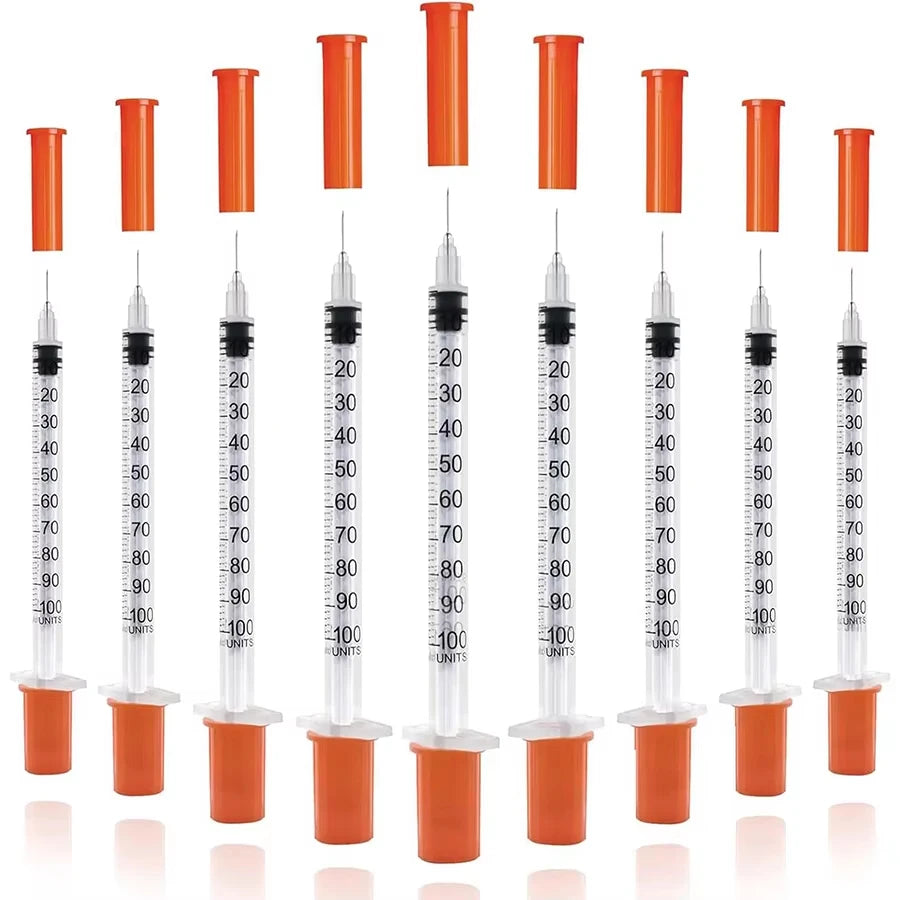 Individually Wrapped Manual Push Veterinary Plastic Syringes With Needles Disposable Style For Lab Pets Pigs And  Farm Livestock
