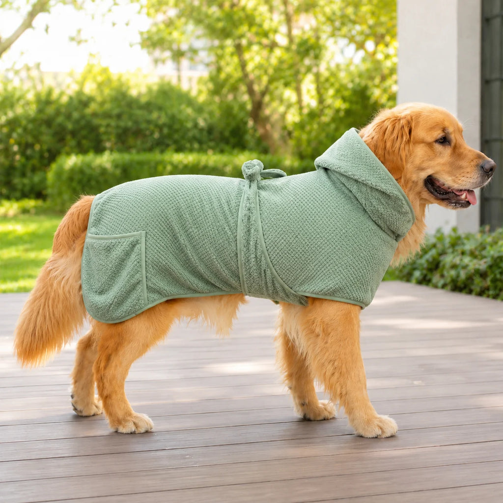 New Dog Bathrobe Absorbent Pet Quick Drying Bath Towel Dog Bath Towel Large Small Dogs Clean Absorbent Bathrobe Dog Pet Products