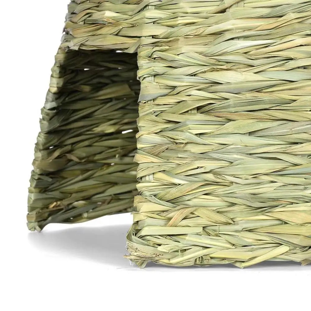 Grass House For Rabbits Folding Beds Guinea Pig Hideouts Small Animal Play Hideaway Bed Habitat Decor Hay Bed Playhouse For