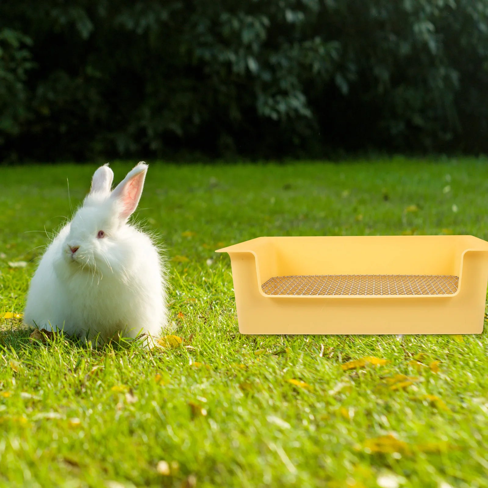 Large Rabbit Litter Box Easy Clean Split Type Portable Toilet for Hamster Guinea Pig Pet Training Ferret Litter Pan
