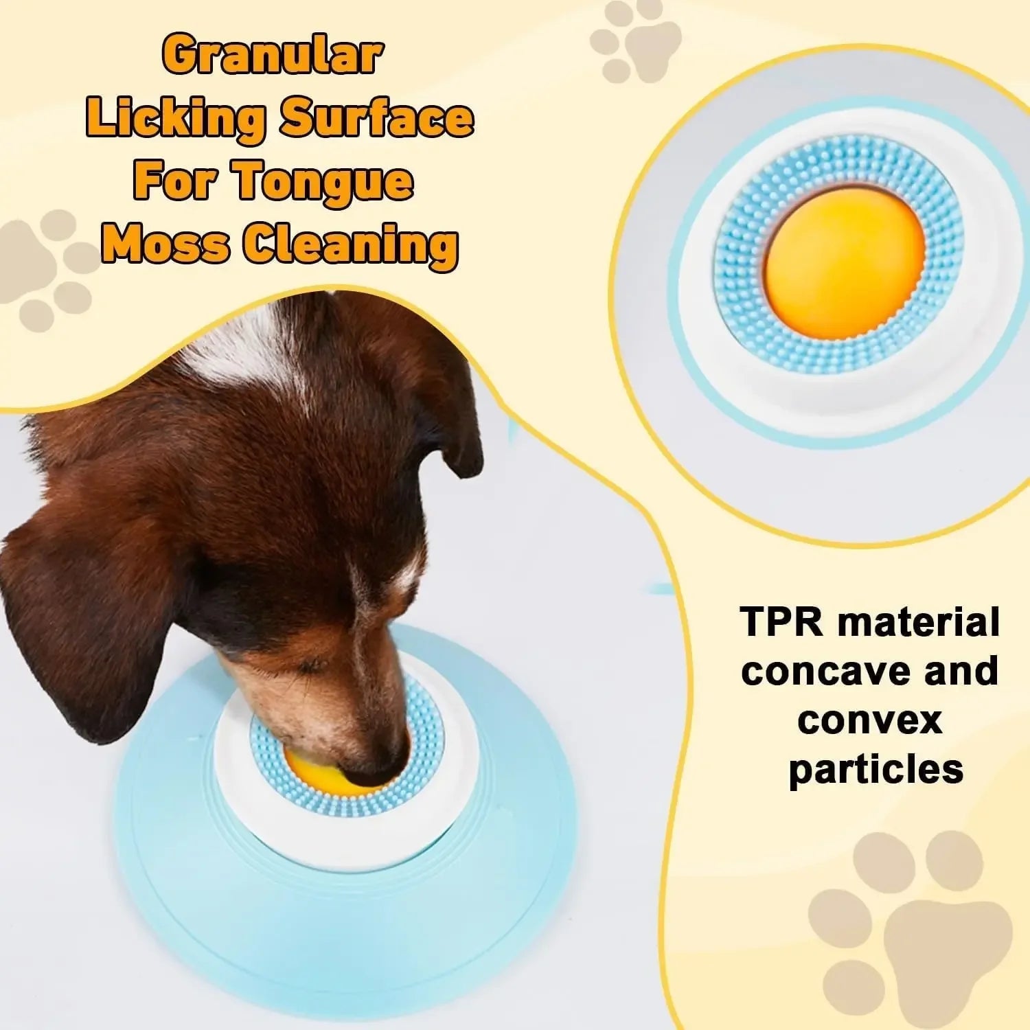 1pcs Dog Lick Bowl with Ball, Anti-Slip Licking Mat for Anxiety Relief, Slow Feeder for Liquid & Soft Food, Cat Dog Toy