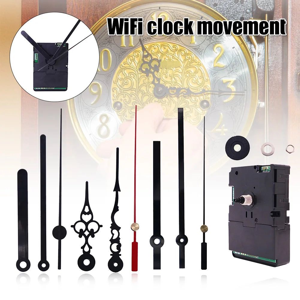 Super Long Shaft Clock Movement Hand Assembled Durable Clock Accessories for Craft Clock Frameless Draw Clock