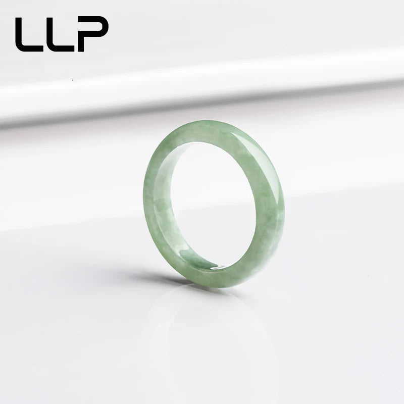 Natural A Cargo Bean Seed Emerald Ring Official Website Charm Fashion Elegant Jewelry Best-Selling Holiday Gift