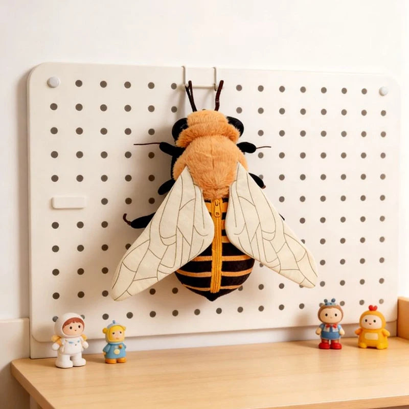 New Bumblebee And Ladybug Plush Backpack Cute Insect Stuffed Animal School Bag Boys Girl Kid Unique Design Holiday Birthday Gift