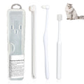 Ultra Soft Cat Toothbrushes, Toothbrushes for Small Dogs & Cats, 360° Silicone Kitten Tooth Brushes, Mini Head Pet Dental Care K