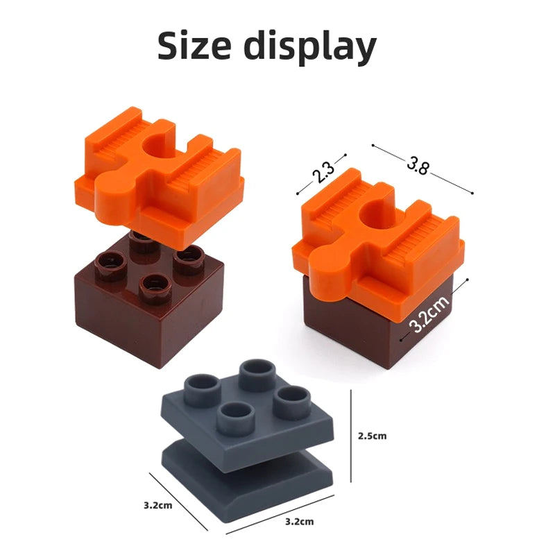 All Kinds Connectors Wooden Train Track Accessories Universal Plastic Building Blocks Adapters Fit for Brand Wooden Track Toys