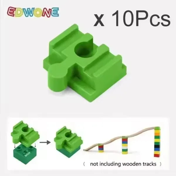 All Kinds Connectors Wooden Train Track Accessories Universal Plastic Building Blocks Adapters Fit for Brand Wooden Track Toys