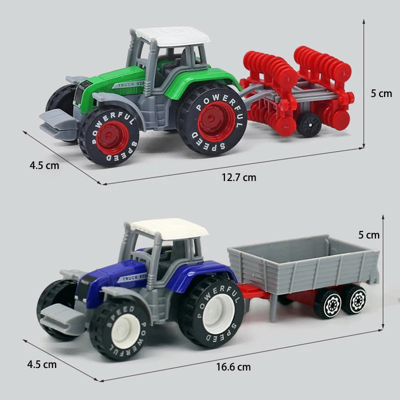1 pcs Mini Farm Vehicles Diecast Inertia Car Toys Model Engineering Sprinkler Car Model Tractor Engineering Model for Kids Gift
