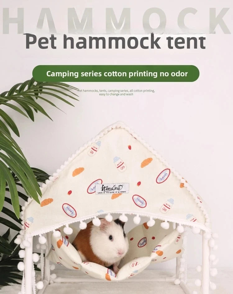 Small Pet Hammock Ferret Guinea Pig Chinchilla Dutch Pig Hanging Bed House Rat Hamster Shelter Accessories Small Animal Tent