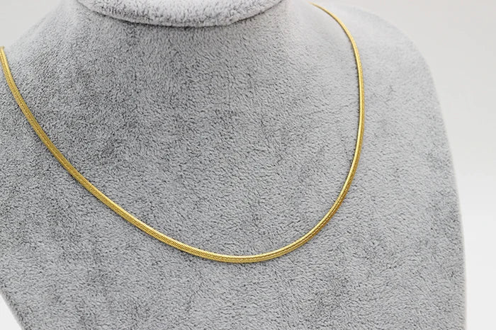LUXUKISSKIDS 2mm 10pcs/Lots Factory Price 316L Flat Snake Necklace Chains Wholesale Stainless Steel Jewelry Waterpoof No Fade