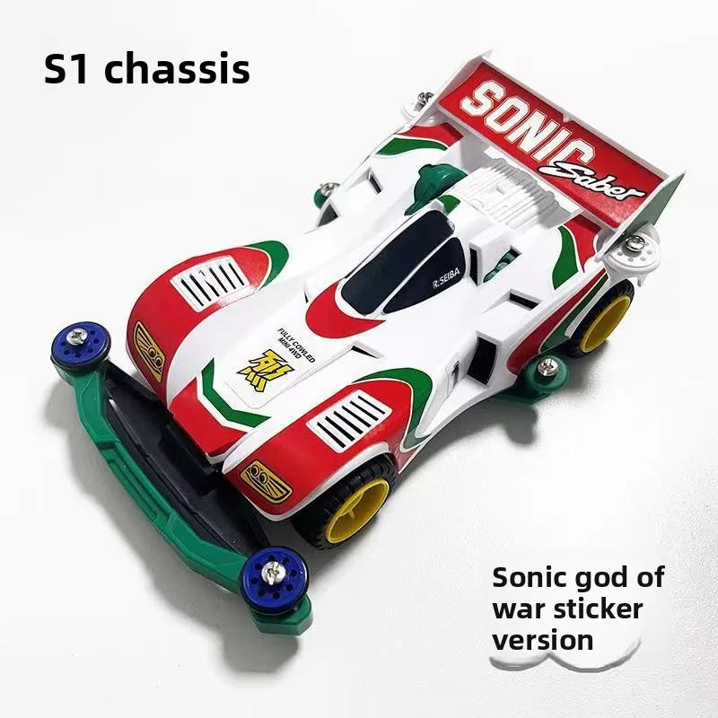 Japanese Anime Bakusou Kyuudai Let's&Go Mini 4WD Racing Track Race Sabre Black Battle Ray Stinger Model Toy