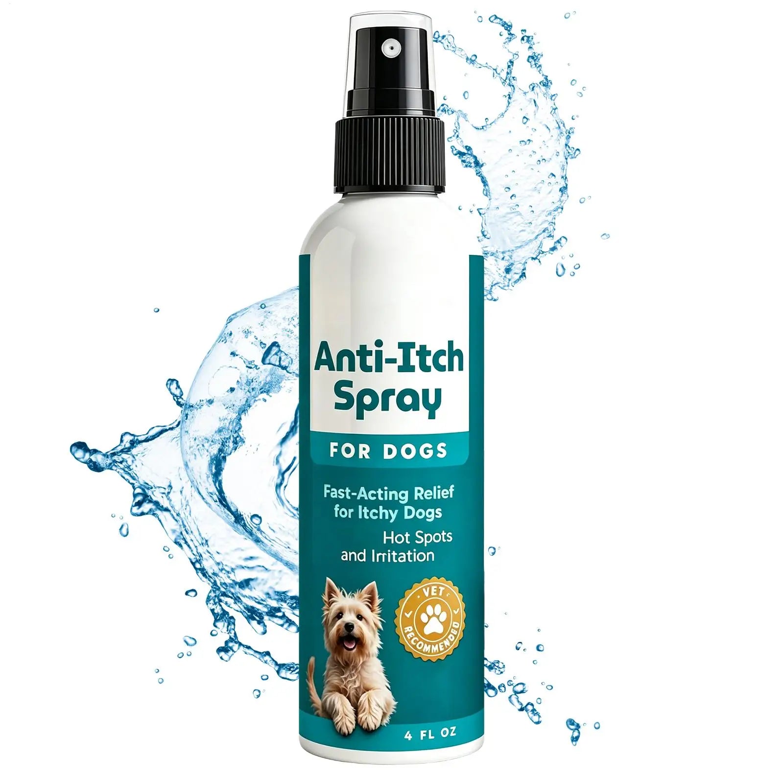 120ml Pet Irritation Relief Care Mist Puppy Skin Care Spray Dog Anti Itch Spray for Veterinary Daily Grooming Travel Indoor