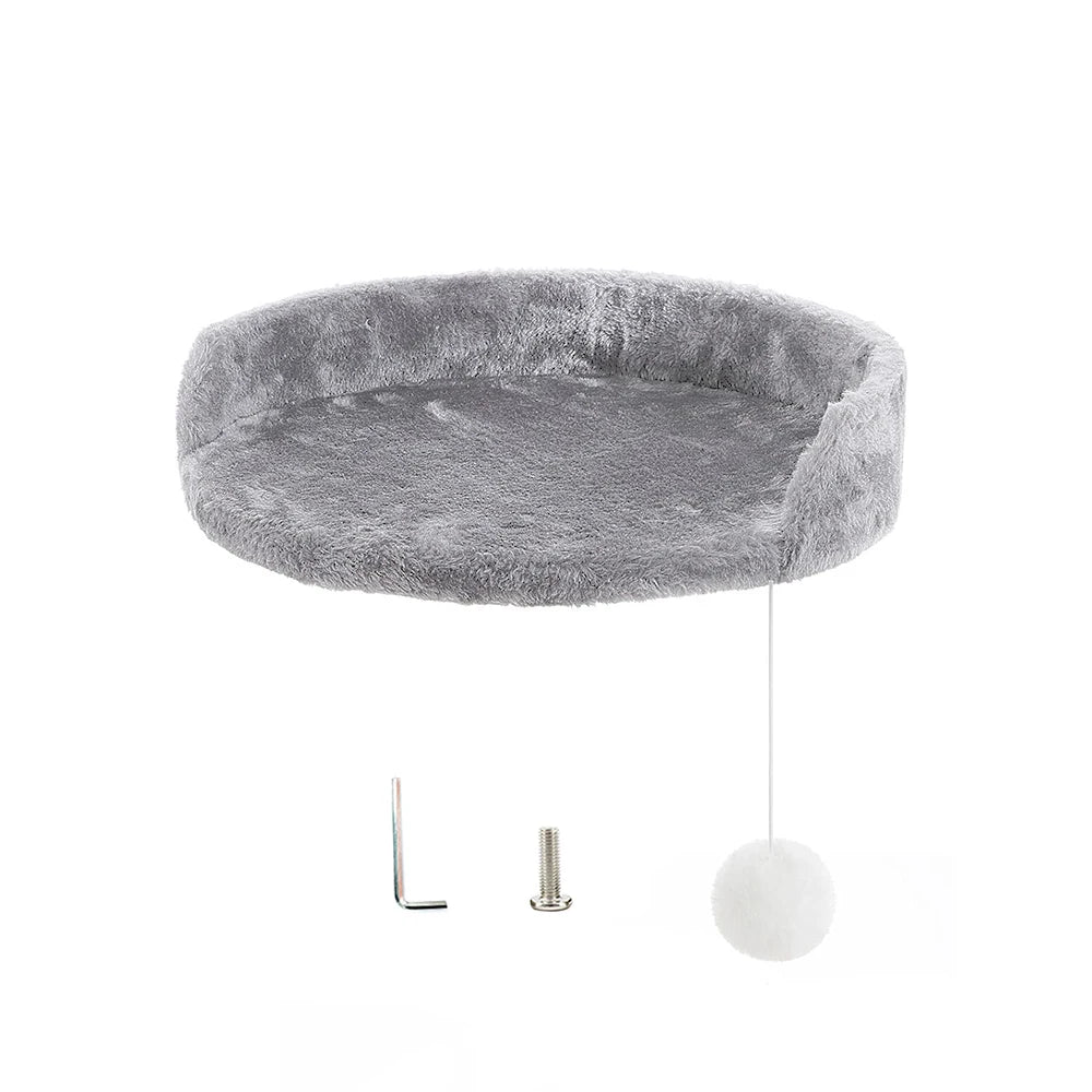 35cm Soft Plush Cat Tree Replacement Platform, Universal Cat Tree Accessories with Hanging and Installation Tools