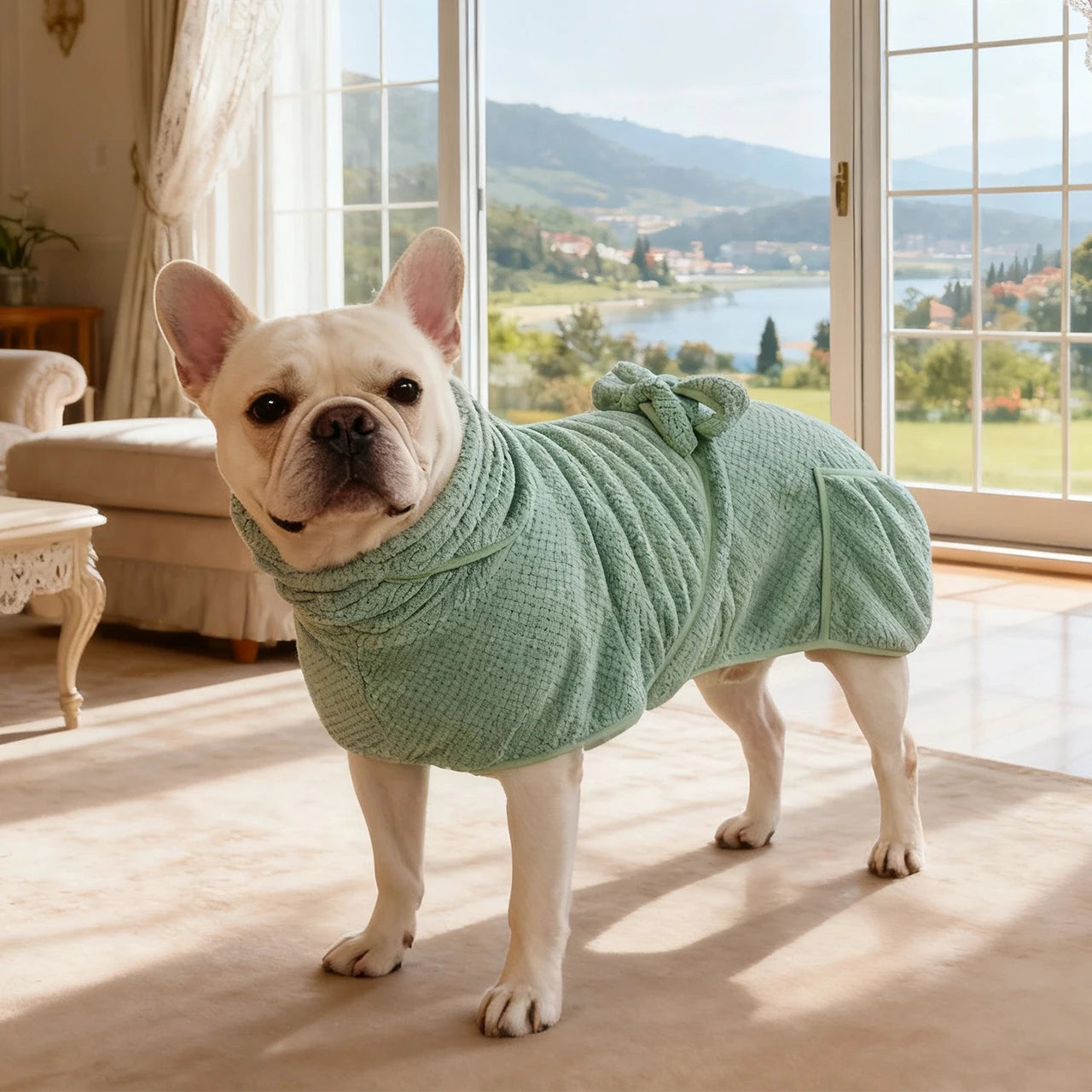 New Dog Bathrobe Absorbent Pet Quick Drying Bath Towel Dog Bath Towel Large Small Dogs Clean Absorbent Bathrobe Dog Pet Products