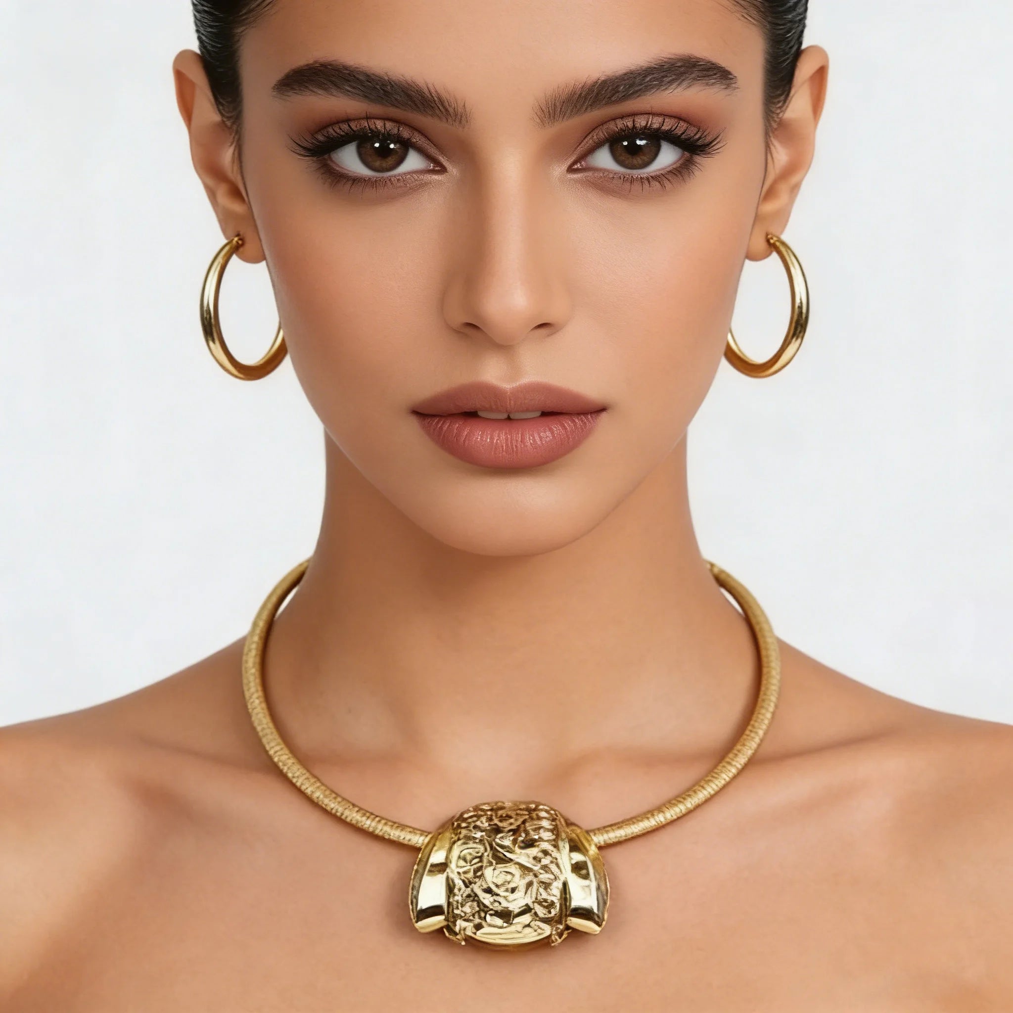 African Women Jewelry Set Pendant Necklace Earrings Weddings Design Bracelet Ring Jewellery Party Bridal Dubai Accessory Gift
