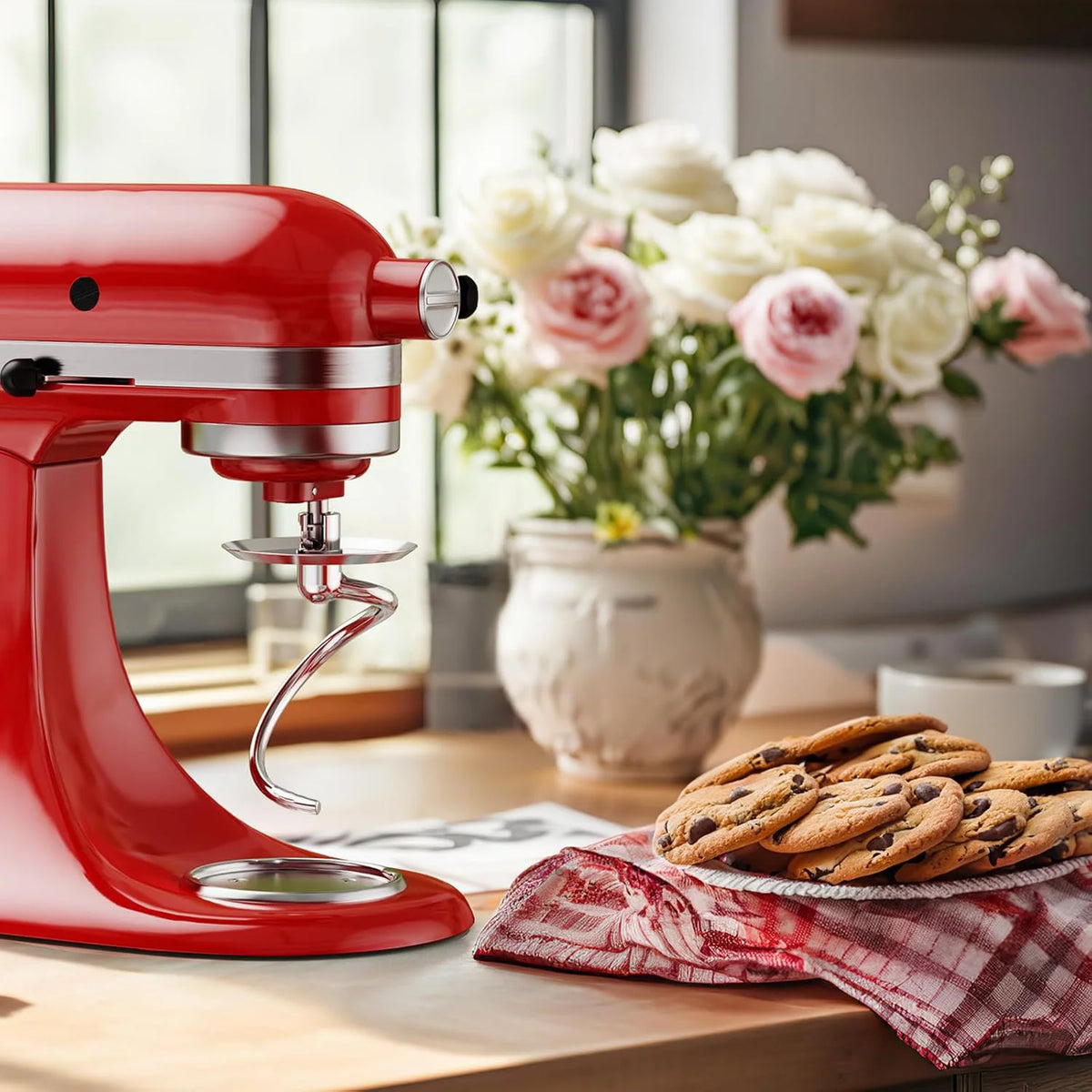 Dishwasher Safe,Spiral Dough Hook for Kitchenaid Stand Mixer, 4.5 Qt - 5 Qt Tilt-Head Attachments for Kitchenaid Dough Hook