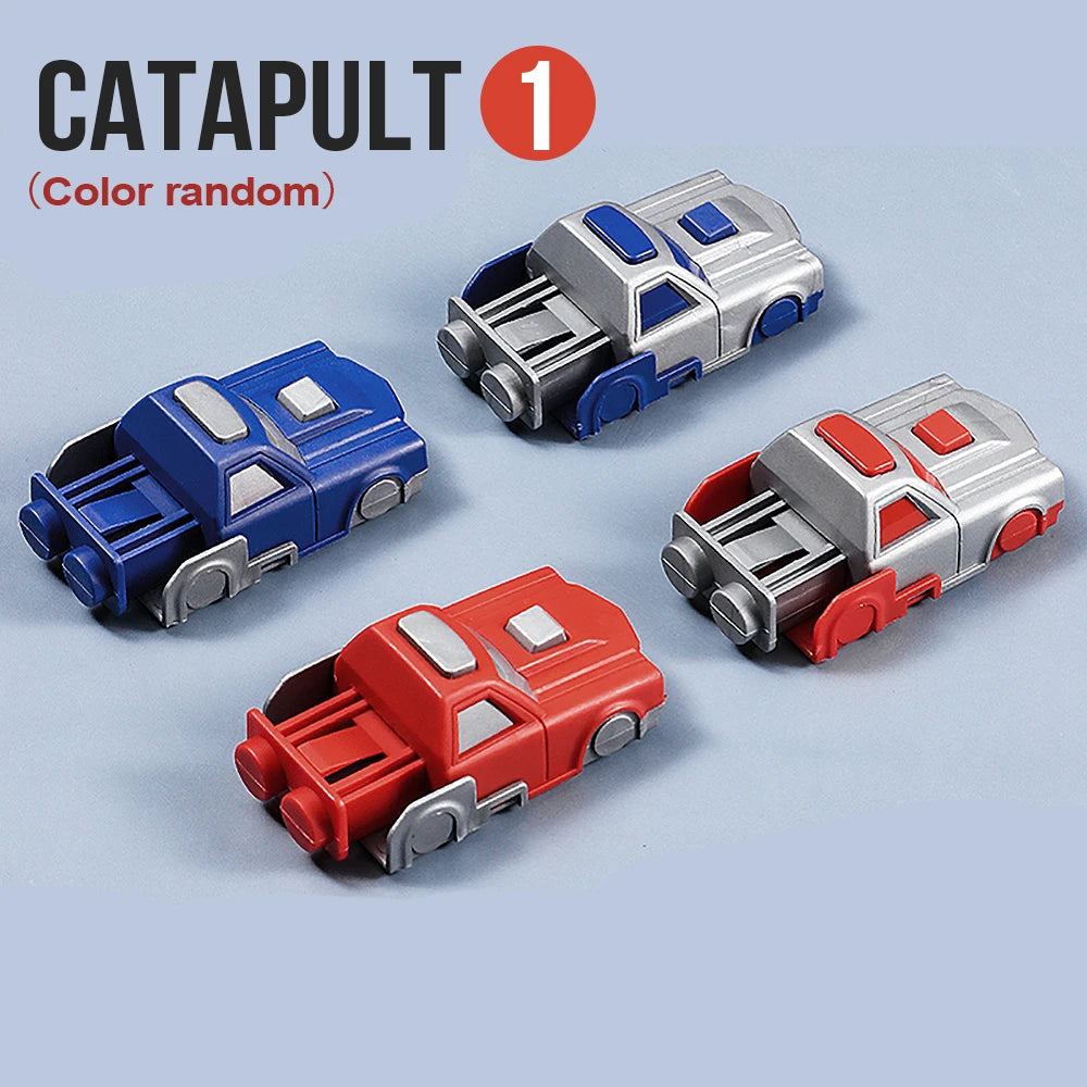 Multi Track Racing Car - Sliding Catapult - Durable and Anti Fall Launcher - Catapult Racing Car Set - Puzzle Education, Brain D