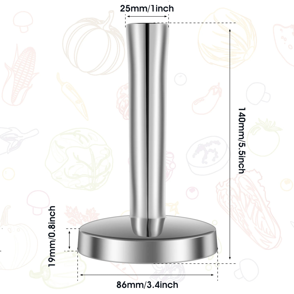 Meat Pounder Flattener Stainless Steel Kitchen Meat Mallet Large Round Meat Mallet Tenderizer Tool Rust Proof Chicken Flattener