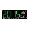 Large LED Digital Wall Clock Temperature Date Week Display Countdown Table Clock Brightness Adjustment Two Alarm 12/24h Clock