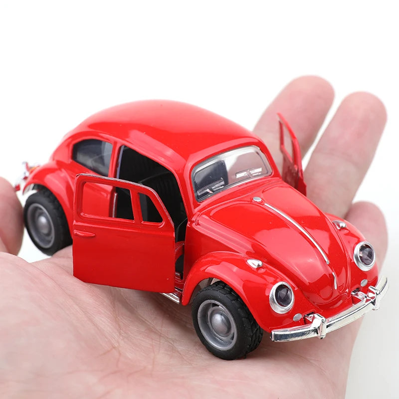 (bagged)1:38 Classical Cute Beettle, Alloy Model Car, Simulated vehicle, children's alloy car, boy's toy model, car ornaments