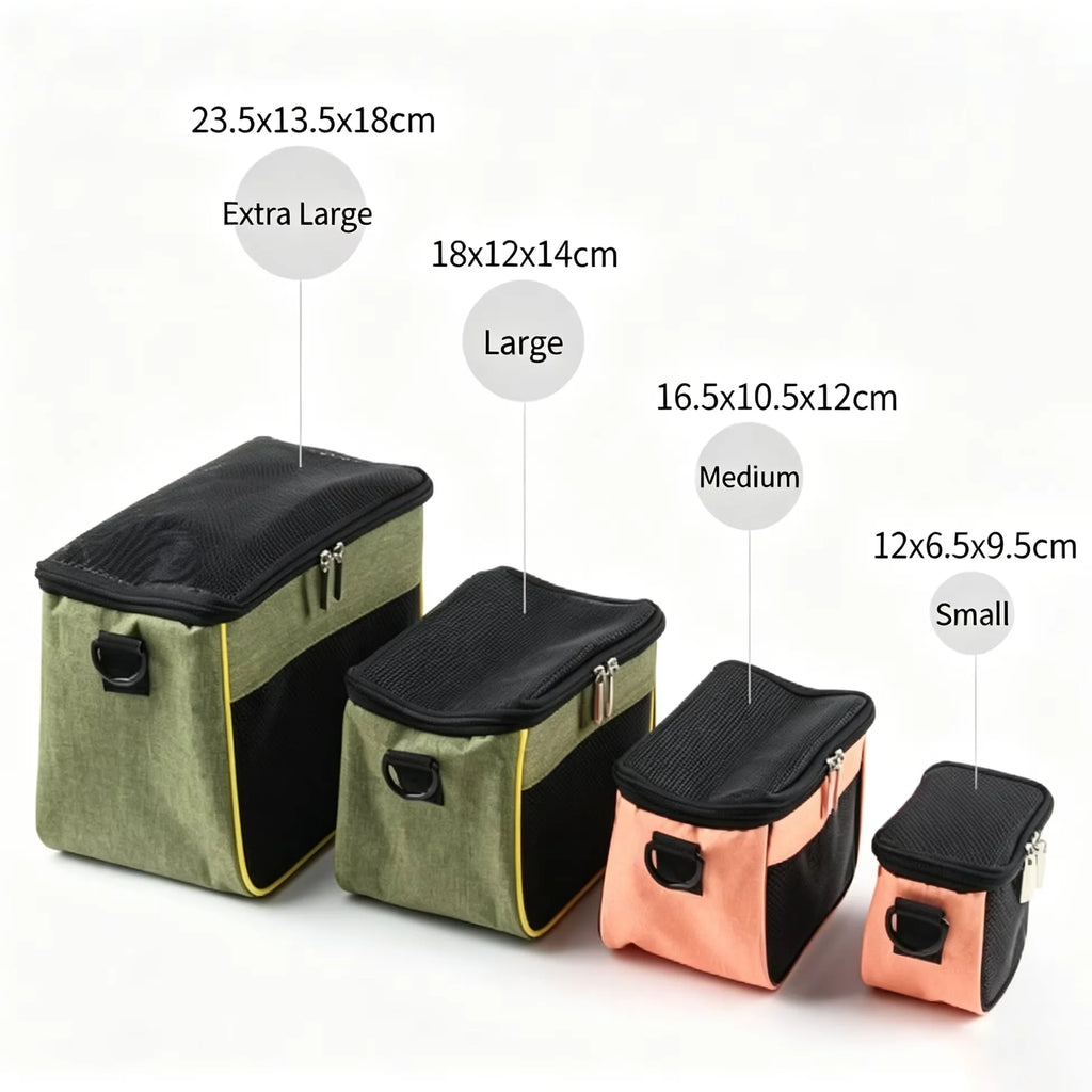 Small Pet Breathable Shoulder Carrier Bag Travel Cage Hamster Sugar Glider Flying Squirrel Clear Window Outdoor Portable Handbag
