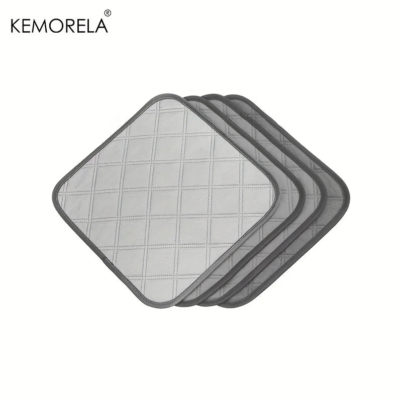 4PCS Guinea Fleece Cage Liners Washable Reusable Anti-Slip Absorbent Pee Pads Small Animal Care Mat for Pet Hamsters Rabbits