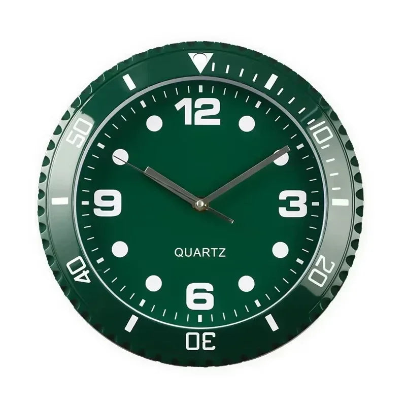 Wall Clock 28/30cm Gold and Silver Border Creative Wall Clock Modern Design Luxury Home Decoration Silent Quartz Clock