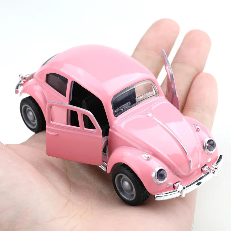 (bagged)1:38 Classical Cute Beettle, Alloy Model Car, Simulated vehicle, children's alloy car, boy's toy model, car ornaments