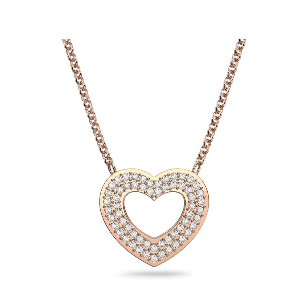 2026 New High-Quality Colorful Candy Butterfly Crystal Star Dancing Heart Double-Layer Simple Necklace - Valentine's Day Gift