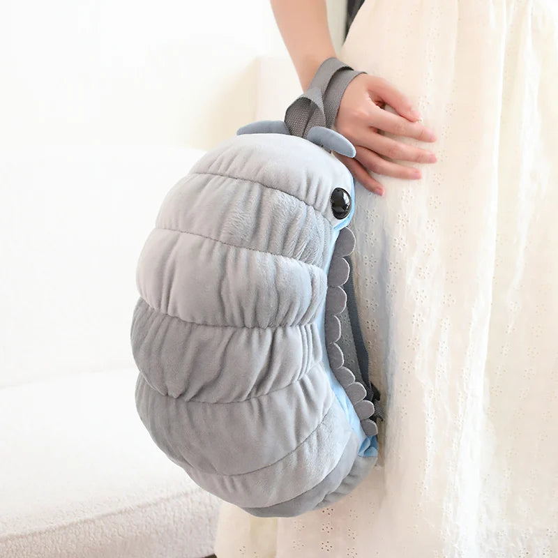 40cm Pill-bug Plush Backpack Cartoon Cute  Plush Toy Soft Stuffed Animal Shoulder Bag for Kids Girls Birthday Gifts