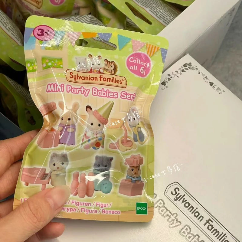 Sylvanian Families Toys Girl Toy Kitchens Mini Baby Party Blind Bags Dolls for Girls Miniature Food Children's Kitchen Ternuries