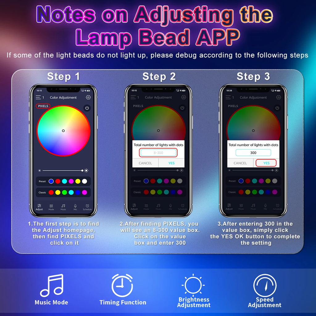 5v Smart RGB Neon Light Strip USB App/Remote Control Music Sync Waterproof Flexible Neon Strip for Bedroom Game Party Decoration