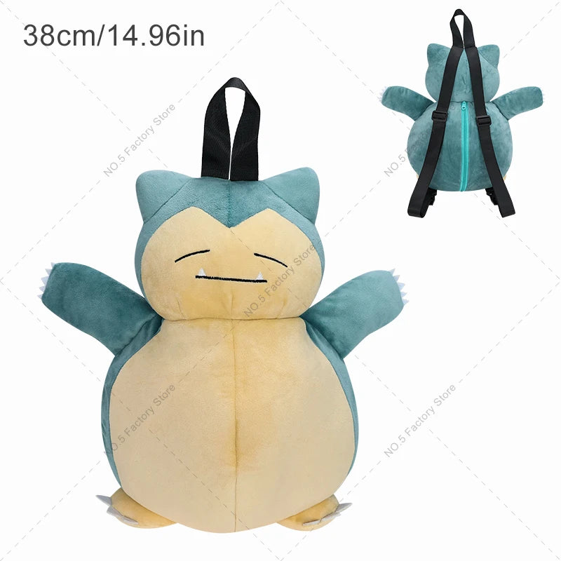 Eevee Mimikyu Charizard Gengar Plush Backpack Funny Cartoon Large-Capacity Student Backpack Kindergarten Bag Child Gift