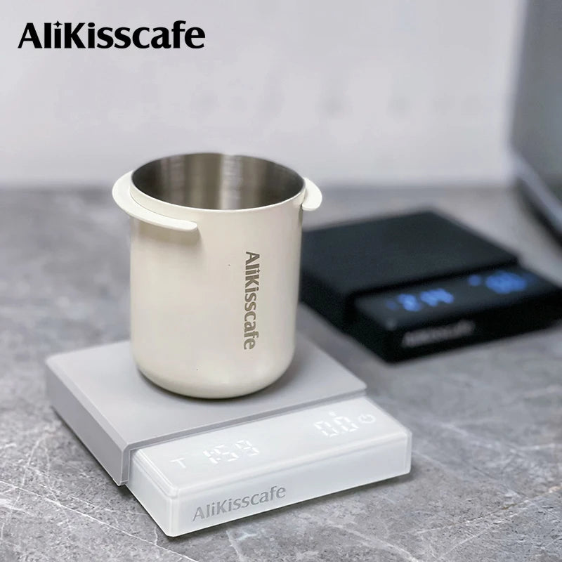 AliKisscafe Kitchen Coffee Scale Digital Scale With Timer Rechargeable Electronic Precision Espresso Accessory Barista Tool Gift