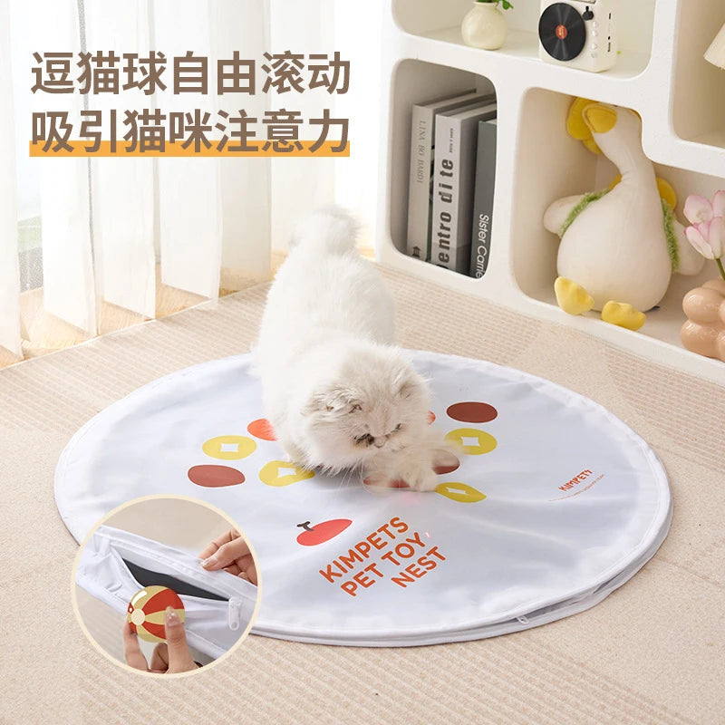 Cat Toy Electric Cat Teaser Ball Automatic Hunting Cover Pet Toy Self-Entertainment Boredom Buster