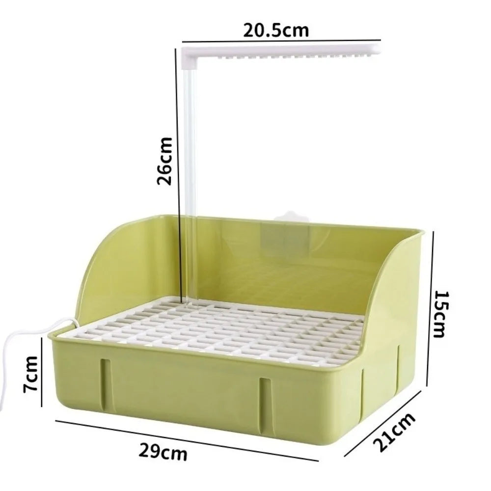 With Automatic Circulation Parrot Shower Basin Bago Bird Shower Detachable Bird Bathtub With Multiple Faucets Pet Bird Bath